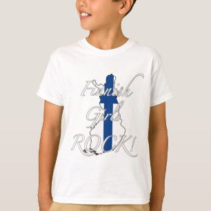 Camiseta ¡Roca finlandesa de los chicas!