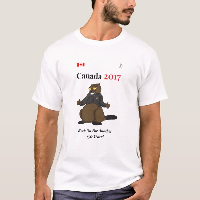 Camiseta Roca fresca de Canadá 150 en 2017 encendido (Anverso)