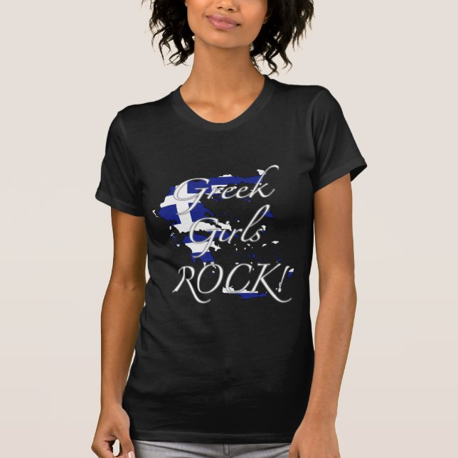 Camiseta ¡Roca griega de los chicas! (Anverso)