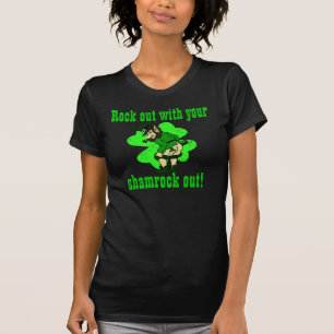 Camiseta Roca hacia fuera con su trébol hacia fuera