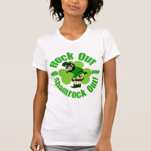 Camiseta Roca hacia fuera con su trébol hacia fuera
