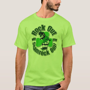 Camiseta Roca hacia fuera con su trébol hacia fuera