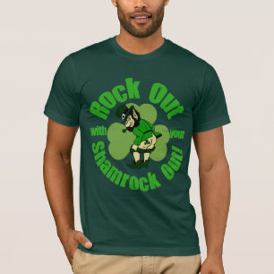 Camiseta Roca hacia fuera con su trébol hacia fuera