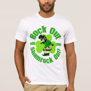 Camiseta Roca hacia fuera con su trébol hacia fuera
