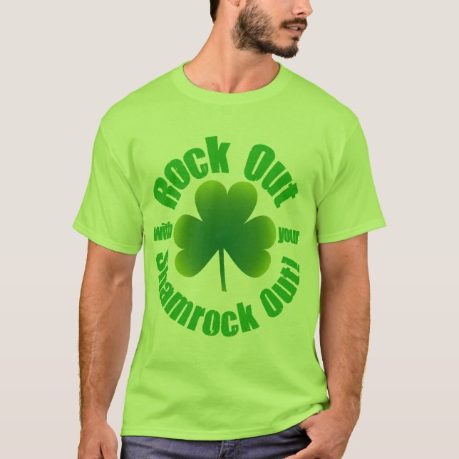 Camiseta Roca hacia fuera el día del St Patricks (Anverso)