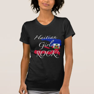 Camiseta ¡Roca haitiana de los chicas!