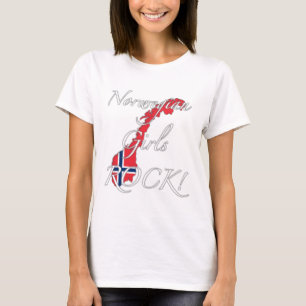 Camiseta ¡Roca noruega de los chicas!