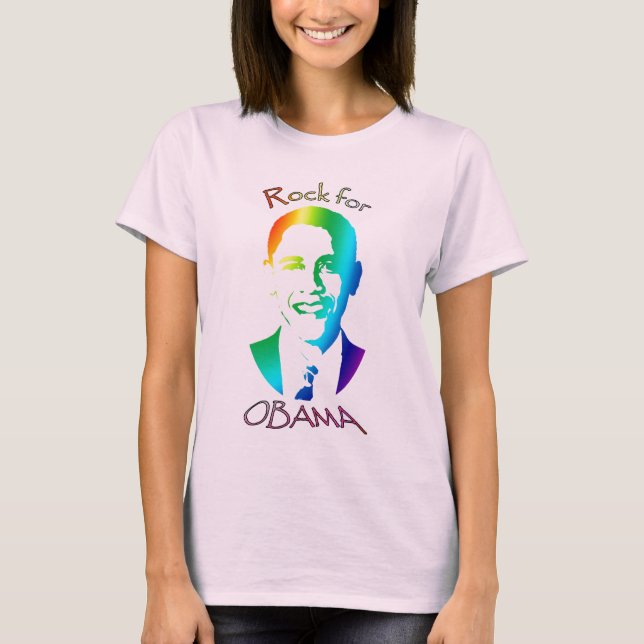 Camiseta Roca para Obama (Anverso)