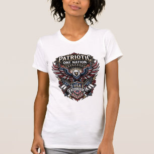 Camiseta Roca Patriótica Cresta de Águila Música Roca Metal