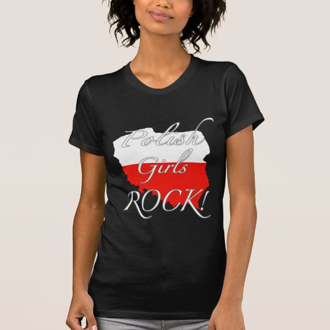 Camiseta ¡Roca polaca de los chicas! (Anverso)