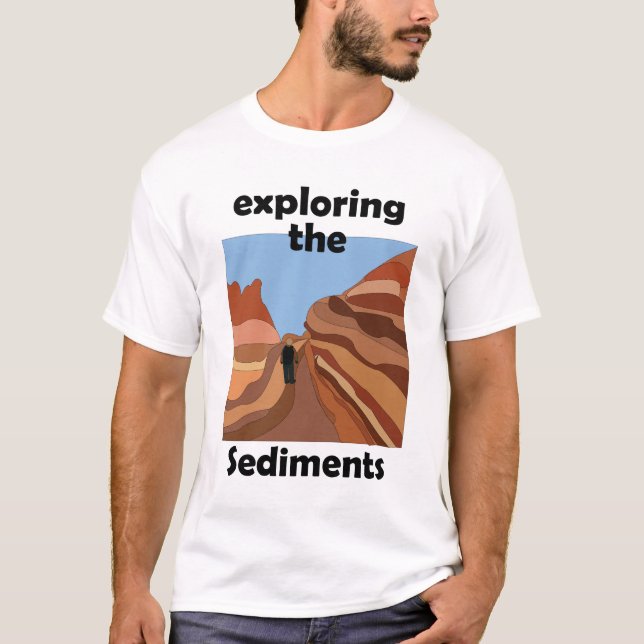 Camiseta Roca Sedimentaria Explorando Los Sedimentos Sender (Anverso)
