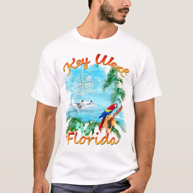 Camiseta Roca tropical de Key West (Anverso)
