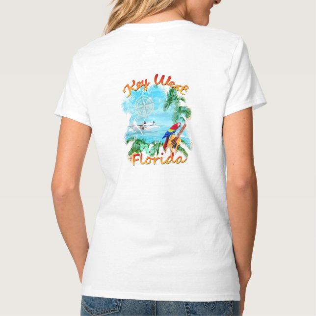 Camiseta Roca tropical de Key West (Reverso)