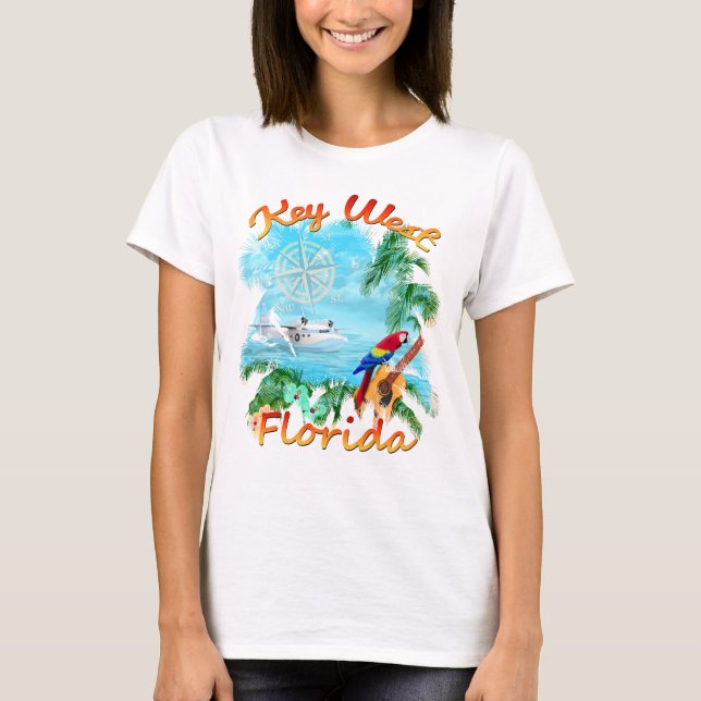 Camiseta Roca tropical de Key West (Anverso)