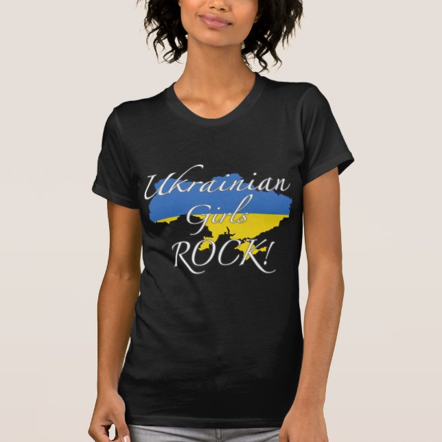 Camiseta ¡Roca ucraniana de los chicas! (Anverso)