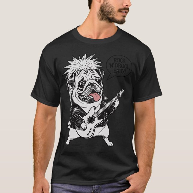 Camiseta Roca y babea, bebé. (Anverso)
