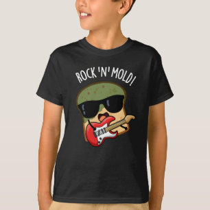 Camiseta Roca y Moho Chiste de Pan Divertido con Fondo Oscu
