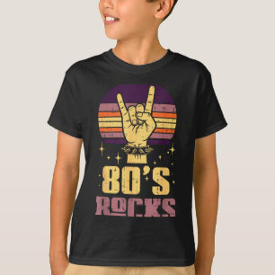 Camiseta Rocanrolero de los 80 Mano Música de Metal Punk Vi