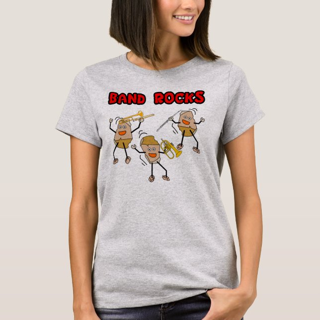 Camiseta Rocas de banda (Anverso)