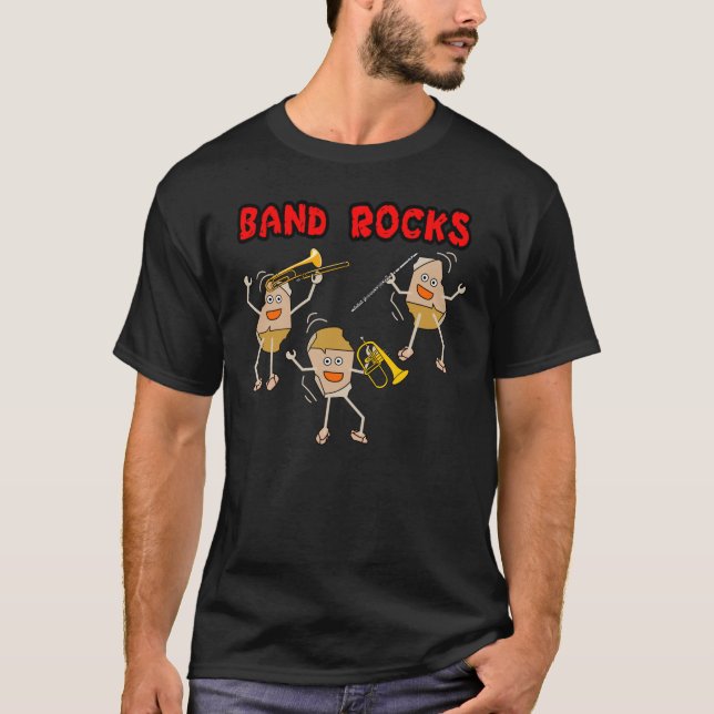 Camiseta Rocas de banda (Anverso)