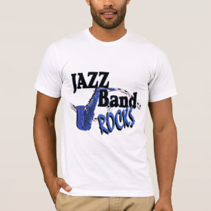 Camiseta Rocas de banda de jazz