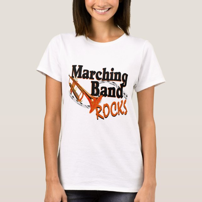 Camiseta Rocas de bandas de marcha (Anverso)