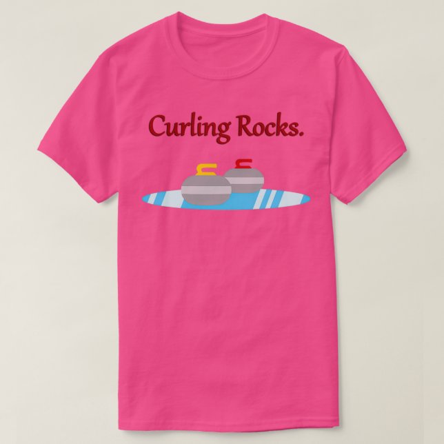 Camiseta Rocas de curling 3 (Diseño del anverso)