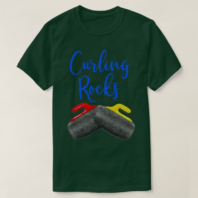 Camiseta Rocas de curling 5 (Diseño del anverso)