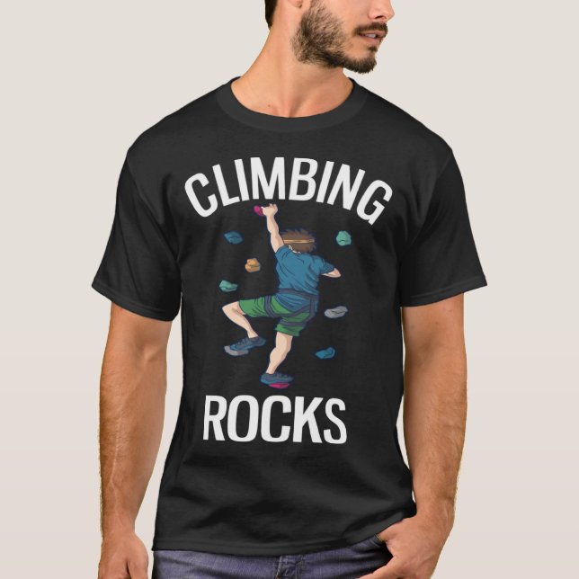 Camiseta Rocas de escalada en el interior (Anverso)
