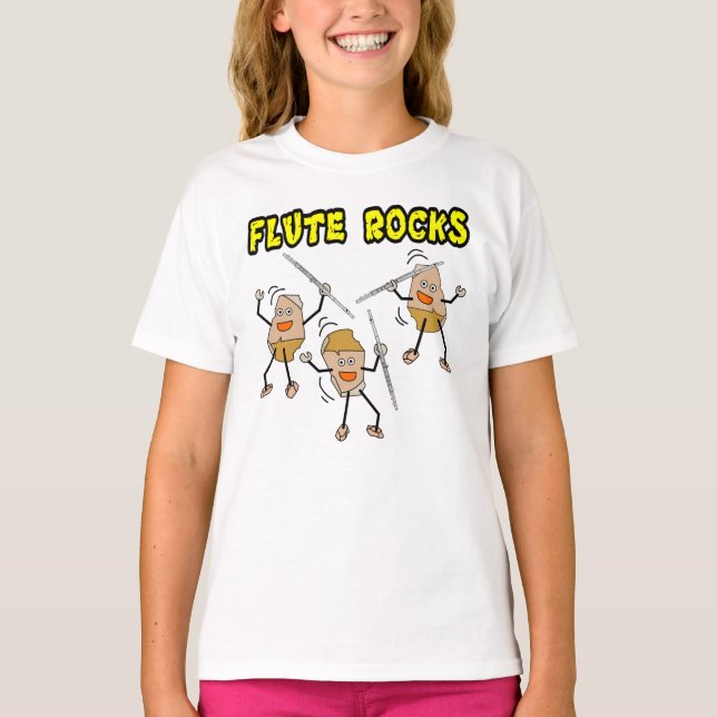 Camiseta Rocas de flauta (Anverso)