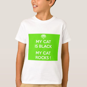 Camiseta Rocas de gato negro