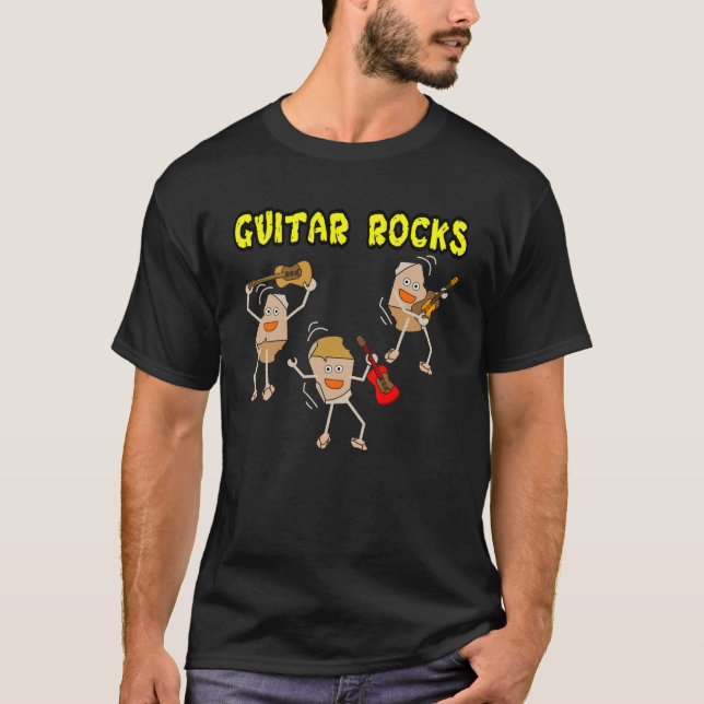 Camiseta Rocas de guitarra (Anverso)