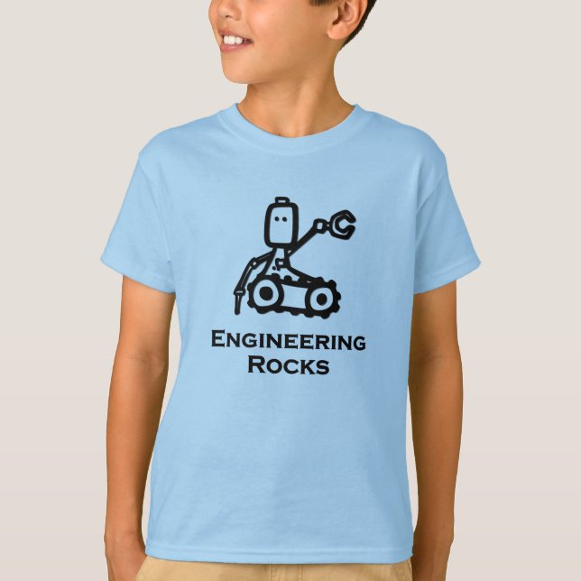 Camiseta Rocas de Ingeniería Bot (Anverso)