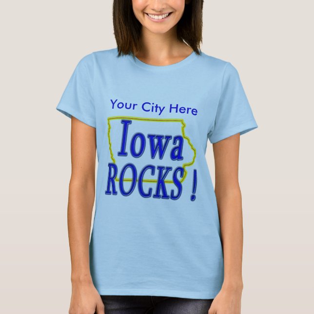 Camiseta ¡Rocas de Iowa! (Anverso)