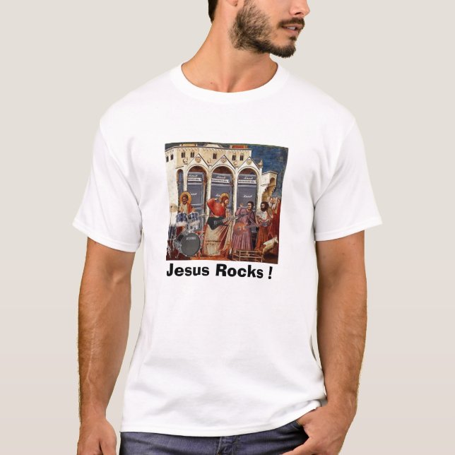 Camiseta ¡Rocas de Jesús! (Anverso)
