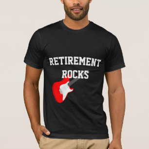 Camiseta Rocas de jubilación, guitarra roja