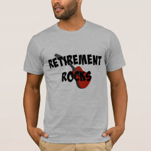 Camiseta Rocas de jubilación, guitarra roja