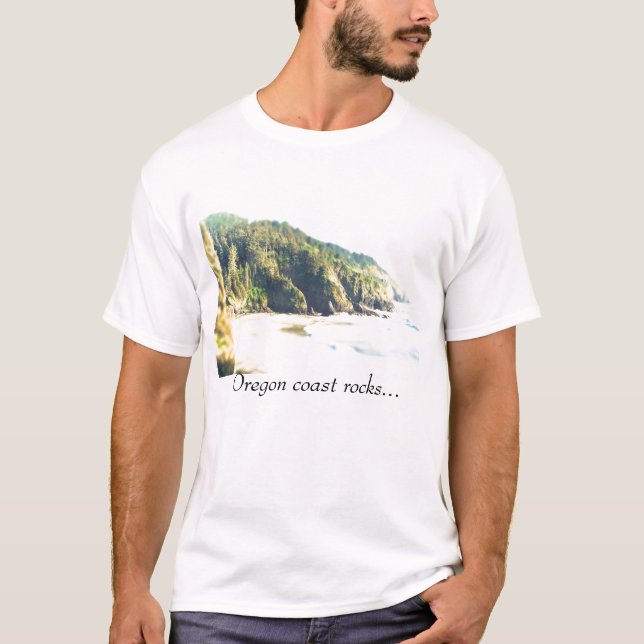 Camiseta Rocas de la costa de Oregon… (Anverso)