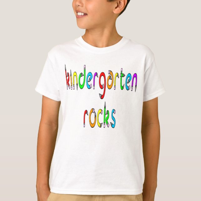 Camiseta Rocas de la guardería - el lápiz embroma las (Anverso)