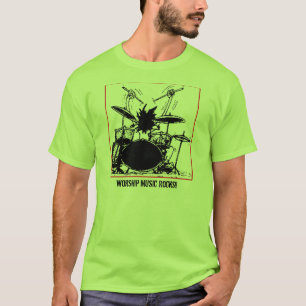 Camiseta Rocas de la música de la adoración