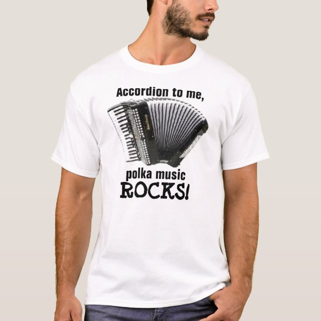 Camiseta Rocas de la música de la polca (Anverso)