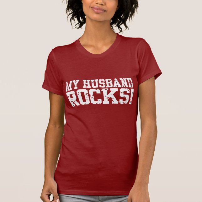 Camiseta Rocas de mi marido (Anverso)