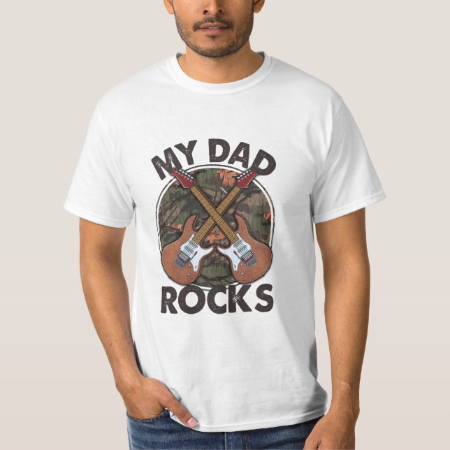 Camiseta Rocas de mi papá (Anverso)