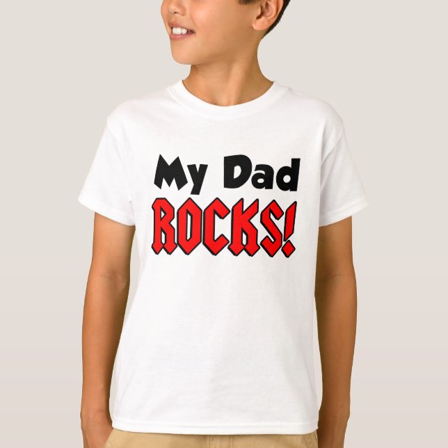 Camiseta Rocas de mi papá (Anverso)