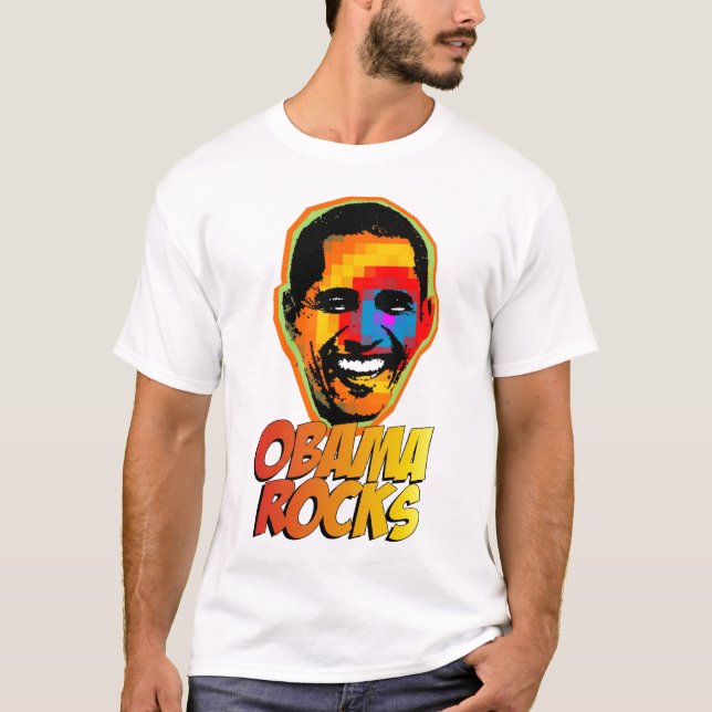 Camiseta rocas de obama (Anverso)