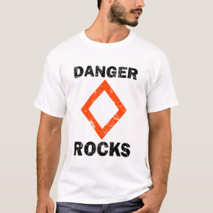 Camiseta ¡ROCAS DE PELIGRO! Estilo ondulado