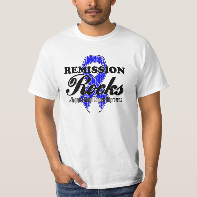 Camiseta Rocas de remisión - Conciencia sobre el cáncer de  (Anverso)