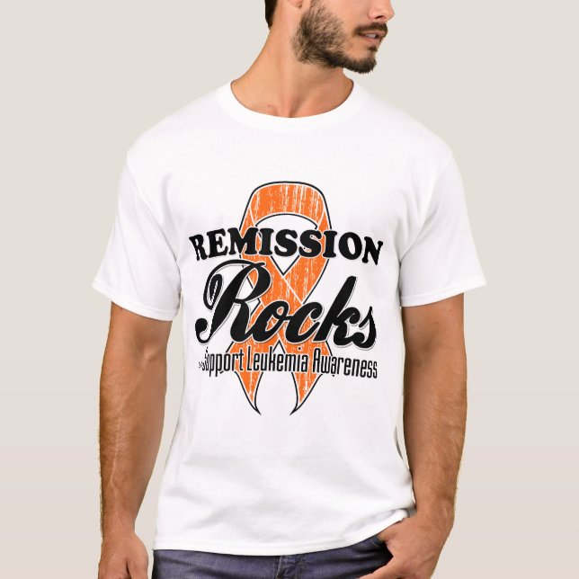Camiseta Rocas de Remisión - Conciencia sobre la leucemia (Anverso)