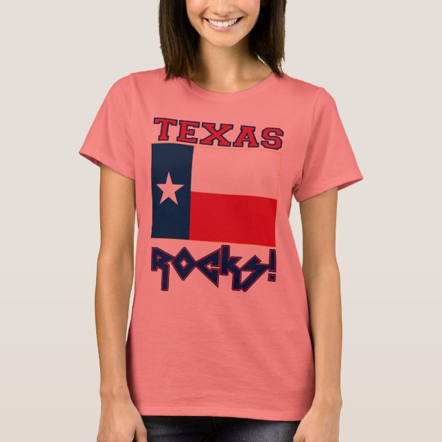Camiseta ¡Rocas de Texas! (Anverso)