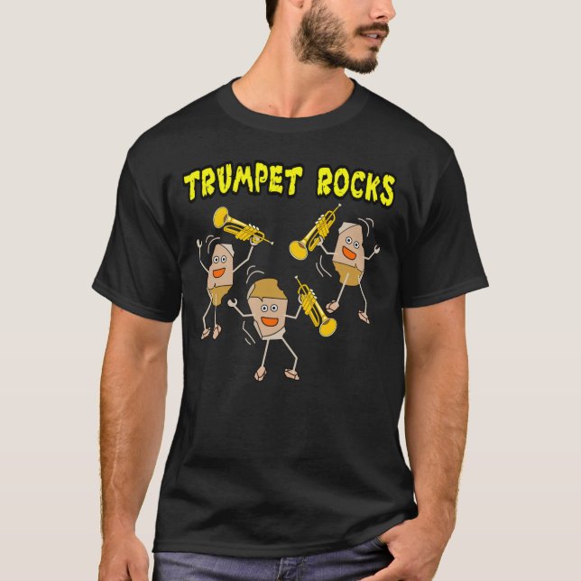 Camiseta Rocas de trompeta (Anverso)